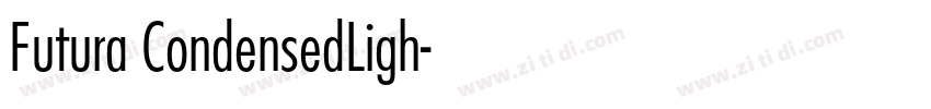 Futura CondensedLigh字体转换